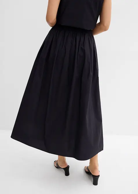 Jupe midi 100% coton, bonprix