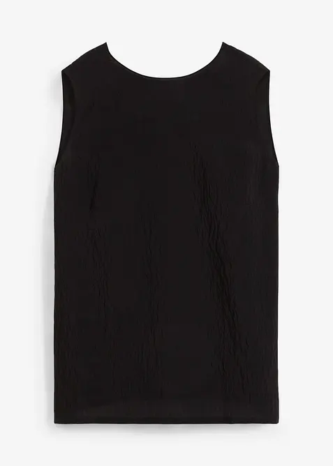 Top en viscose mélangée, effet froissé, bonprix