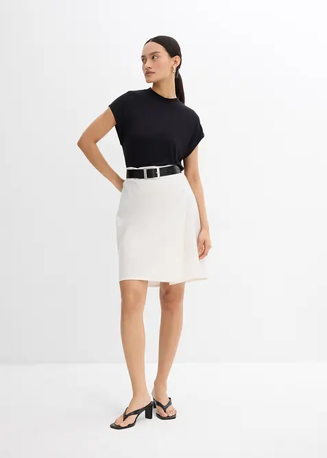 Mini-jupe en twill, bonprix