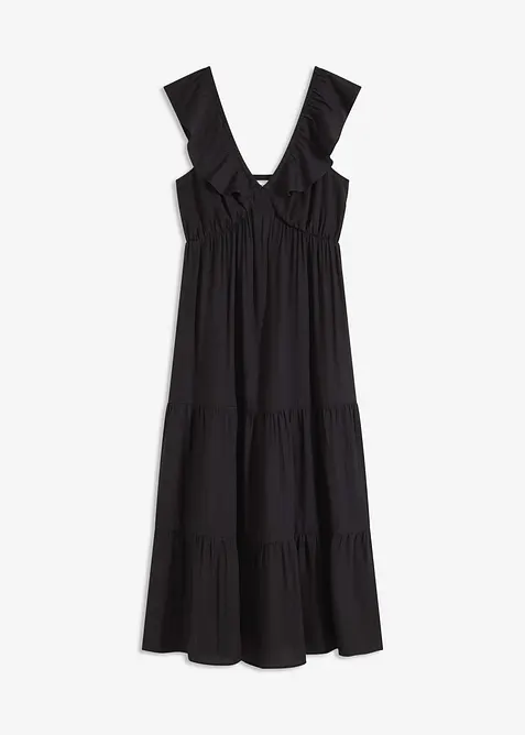 Robe à bretelles en viscose mélangée, bonprix