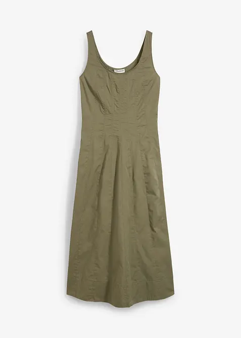 Robe midi à coutures verticales, bonprix