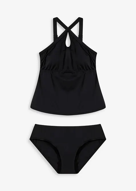 Tankini (ens. 2 pces) à bretelles croisées, bonprix