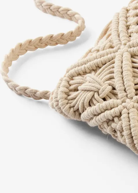 Sac en macram&eacute; &agrave; bandouli&egrave;re, bonprix