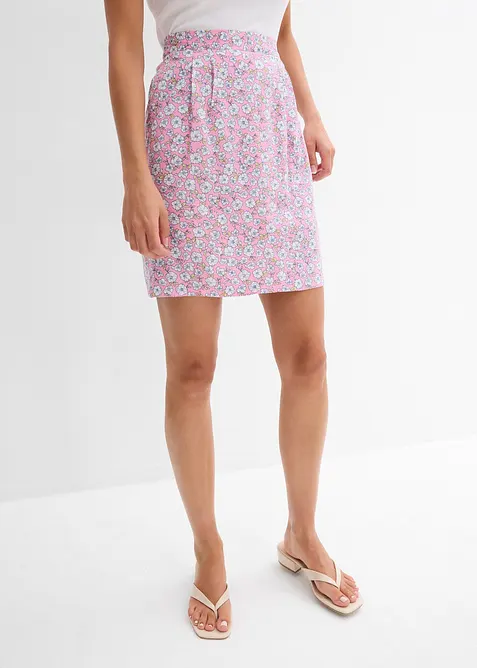 Mini-jupe en viscose fluide, bonprix