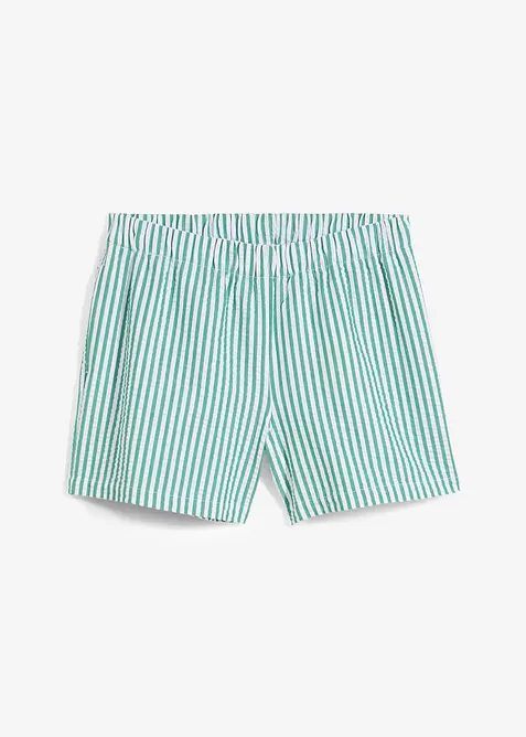 Short ray&eacute; taille &eacute;lastiqu&eacute;e 100% coton, bonprix
