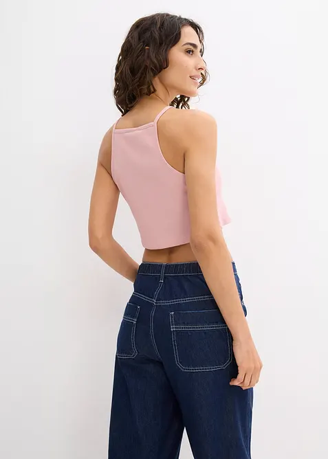 Top côtelé 100% coton, bonprix