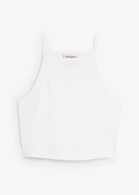 Top côtelé 100% coton, bonprix