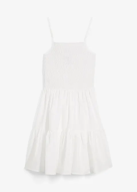 Robe à fines bretelles 100% coton, bonprix