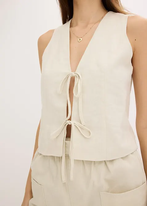 Gilet sans manches à nouettes, bonprix