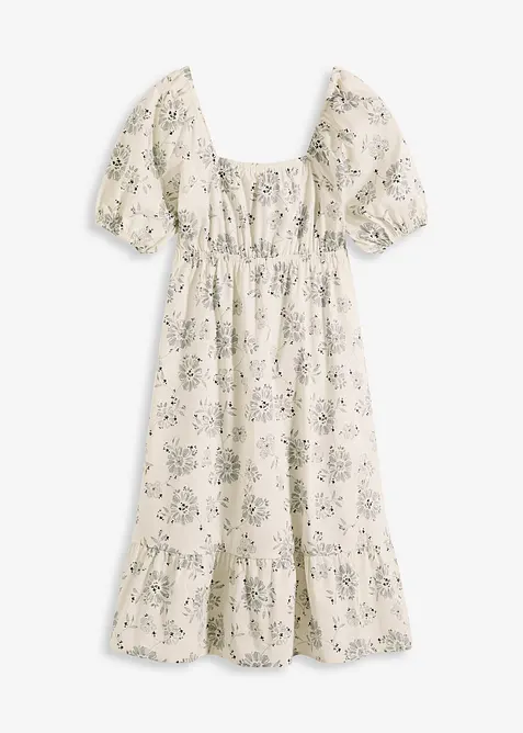 Robe midi à manches bouffantes, bonprix