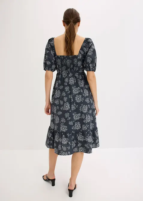 Robe midi &agrave; manches bouffantes, bonprix