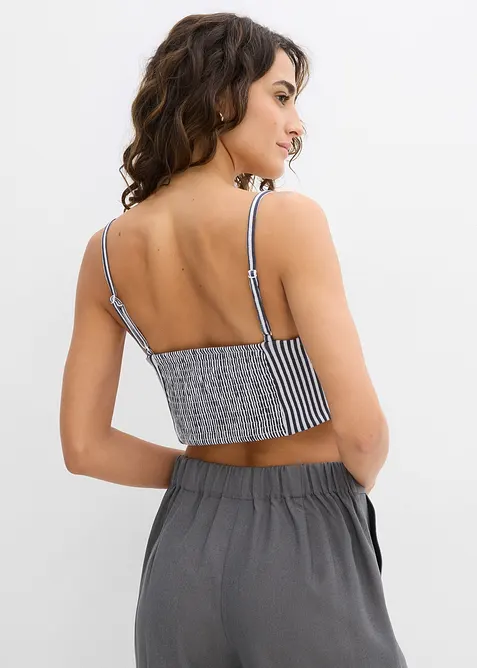 Lot de 2 crop tops 100% coton, bonprix