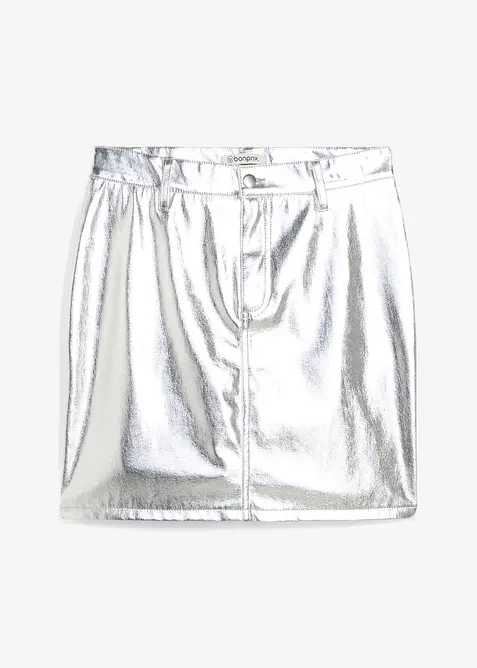 Mini-jupe métallisée, bonprix