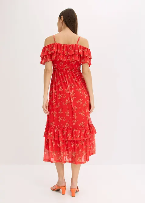 Robe en jersey et mesh, bonprix