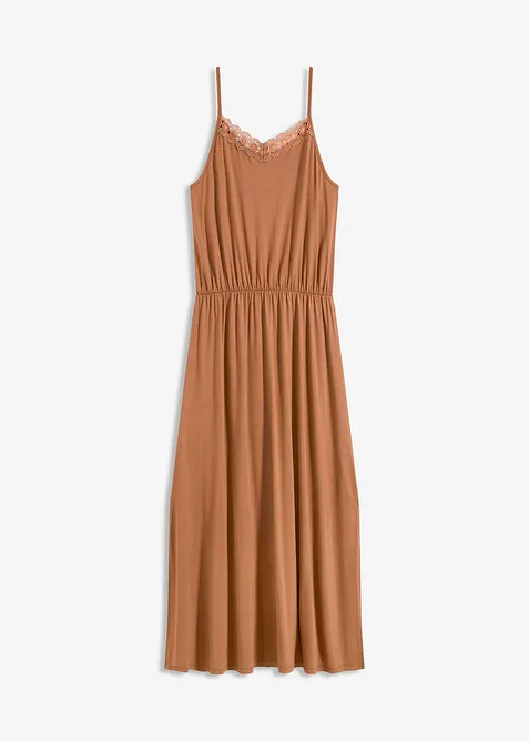 Robe en jersey avec dentelle, bonprix