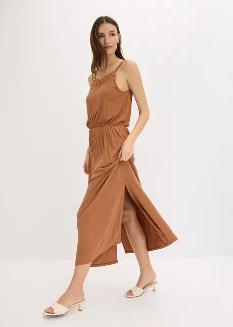 Robe en jersey avec dentelle, bonprix