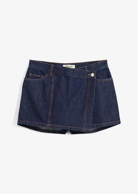 Jupe-short en jean, taille mi-haute, bonprix