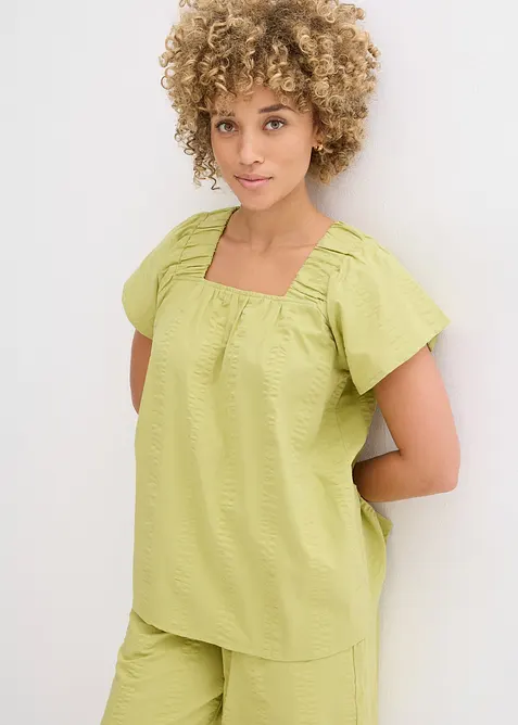 Tunique-blouse en seersucker coton, bonprix