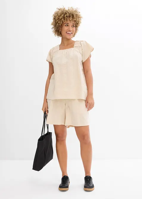 Tunique-blouse en seersucker coton, bonprix