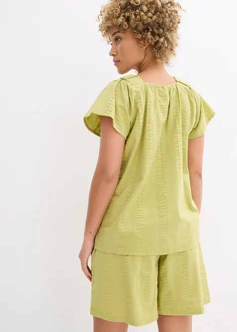 Tunique-blouse en seersucker coton, bonprix