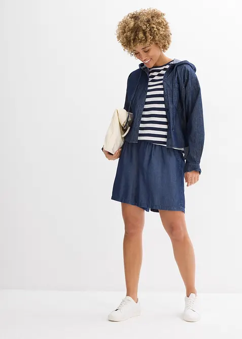 Short à taille élastiquée et smockée, bonprix