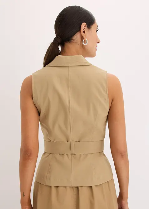 Gilet sans manches avec ceinture, bonprix