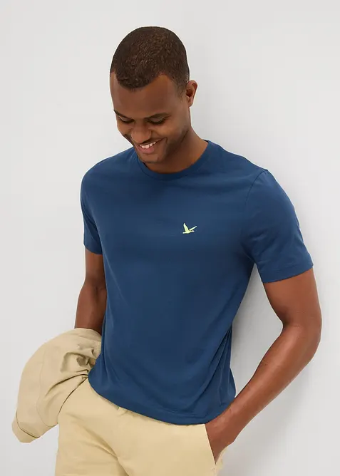 Lot de 2 T-shirts 100% coton, bonprix