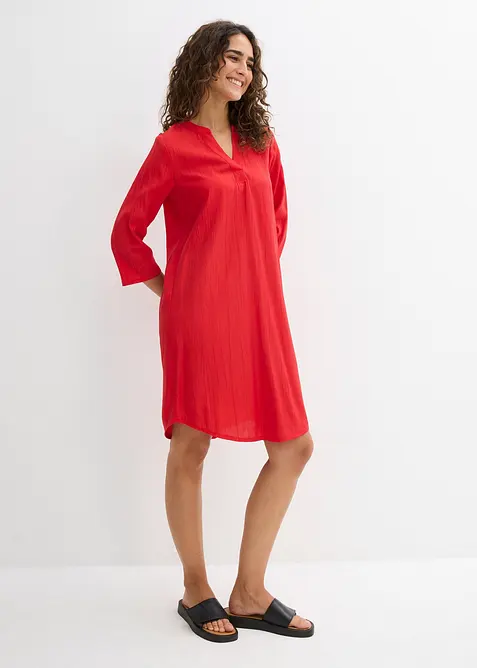 Robe-tunique texturée en viscose majoritaire, bonprix