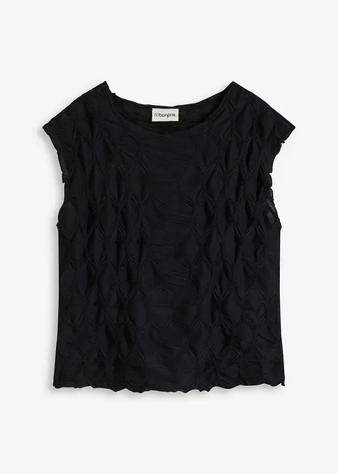 Top en matière texturée, bonprix