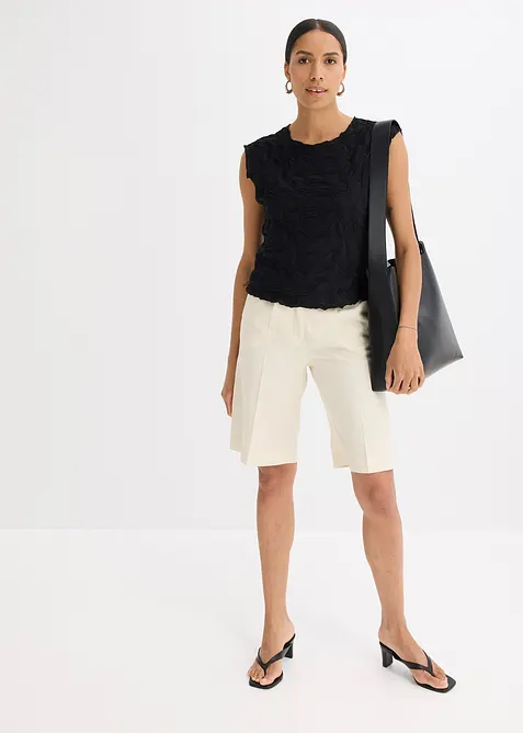 Top en matière texturée, bonprix