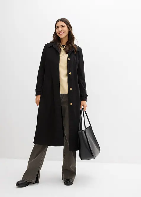 Manteau esprit trench à capuche amovible, bonprix
