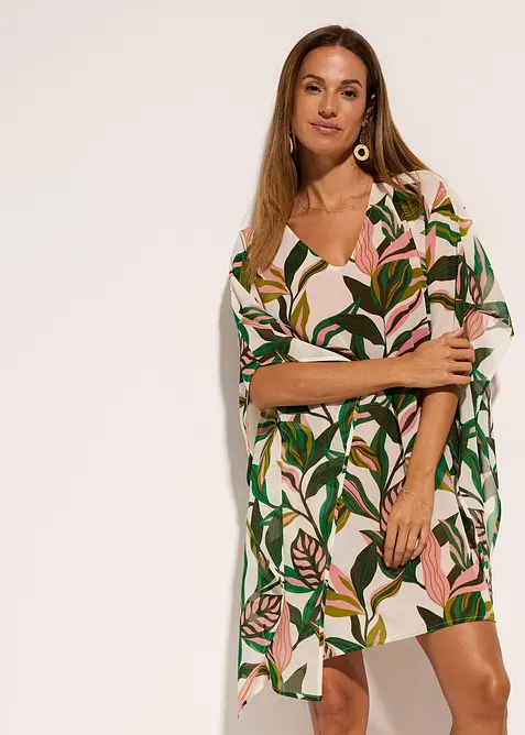 Tunique de plage en crêpe, bonprix