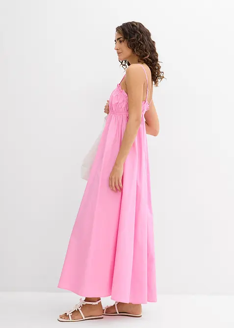 Robe 100% coton à fines bretelles, bonprix