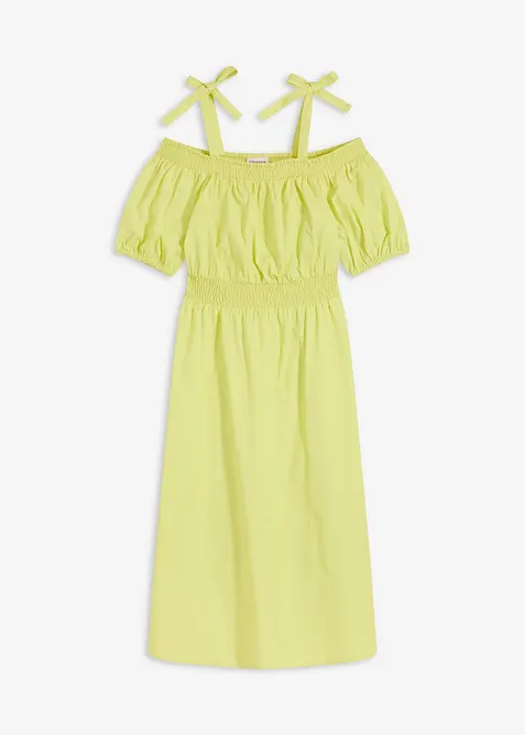 Robe col Bardot 100% coton, bonprix