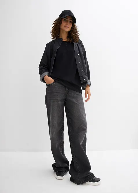 Lot de 2 tops 100% coton, bonprix