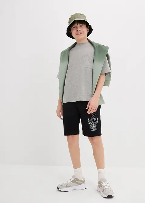 Lot de 2 bermudas en jersey coton, bonprix