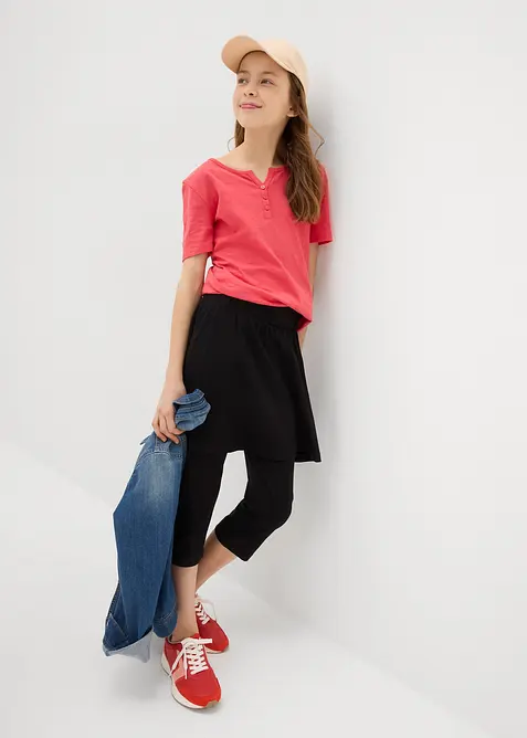 Legging 3/4 avec jupe int&eacute;gr&eacute;e, bonprix