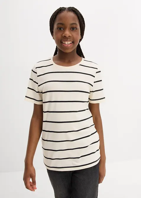 Lot de 2 T-shirts 100% coton, bonprix