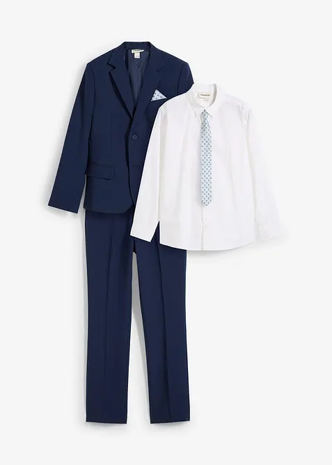 Costume + chemise + cravate (ens. 4 pces), bonprix