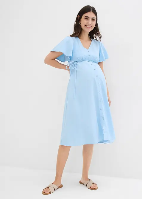 Robe de grossesse et d'allaitement avec patte de boutonnage, bonprix