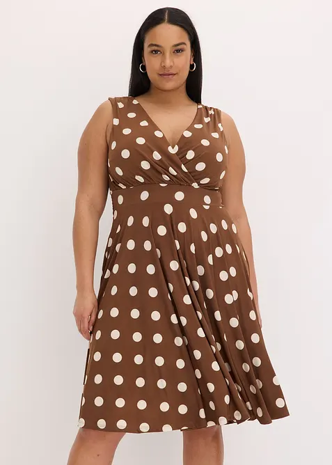 Robe en jersey à pois, bonprix