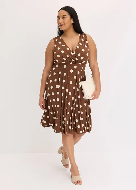 Robe en jersey à pois, bonprix