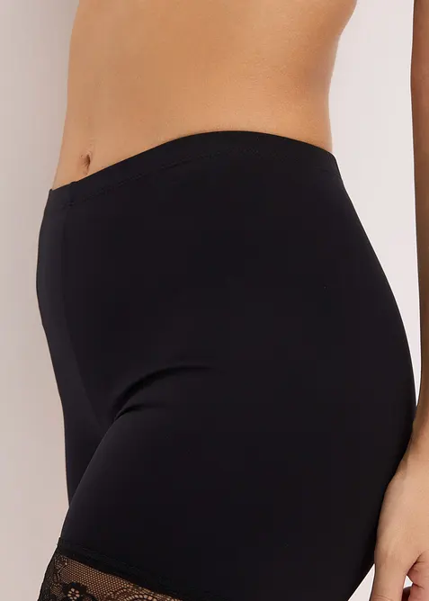 Cycliste anti-frottement en polyamide rafraîchissant avec jambe en dentelle, bonprix