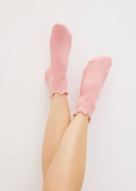 Lot de 6 paires de socquettes en coton majoritaire, bonprix