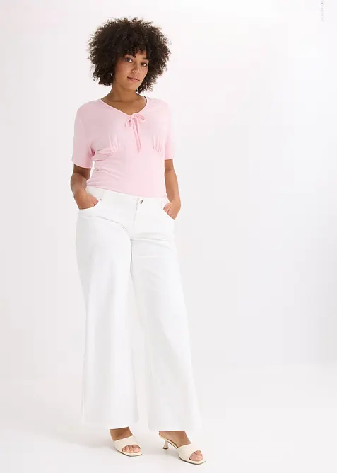 T-shirt froncé, bonprix