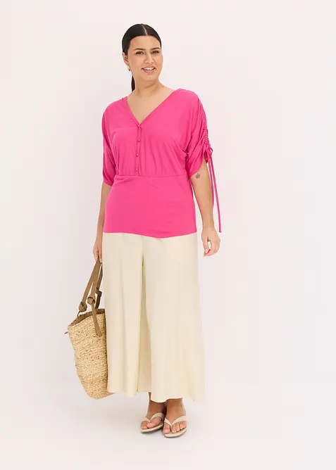 T-shirt à boutons décoratifs, bonprix