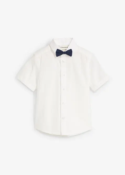 Chemise et nœud papillon 100% coton (ens. 2 pces), bonprix