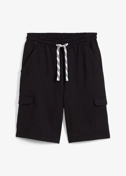 Bermuda en molleton 100% coton à poches cargo, bonprix