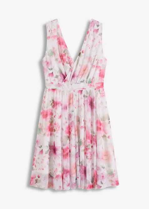Robe en mesh imprimé, bonprix