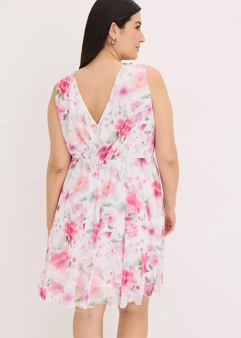 Robe en mesh imprimé, bonprix
